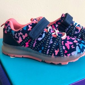 Carter’s little girl butterfly tennis shoes Size 10